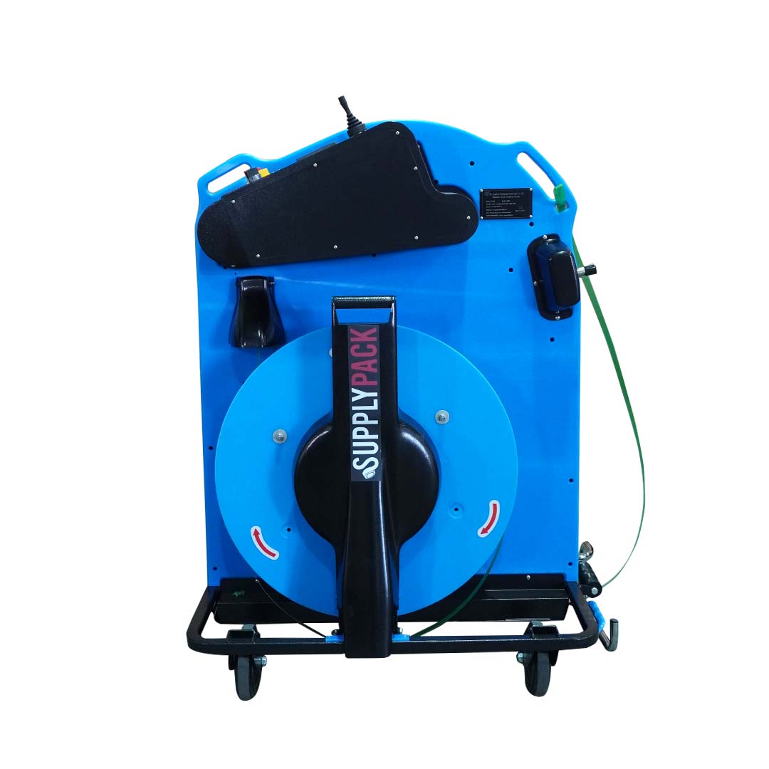 Vista traseira da SPG-800 com suporte de bobina Supplypack